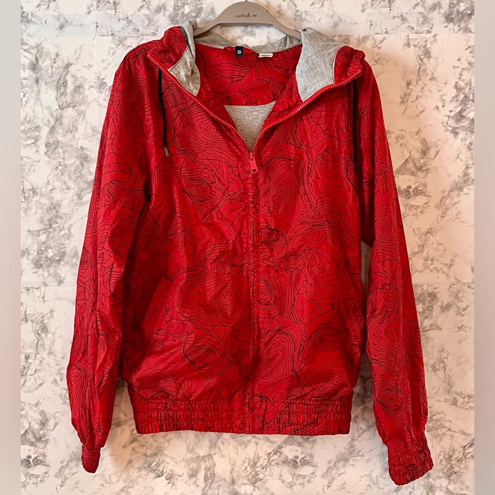 Cool Topographic Map Design Rain Jacket
